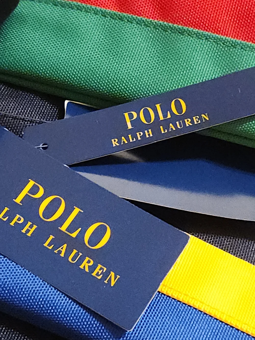 Polo Ralph Lauren Colorblock Multi-Color Backpack Bag New With Tags 9AR151-E69